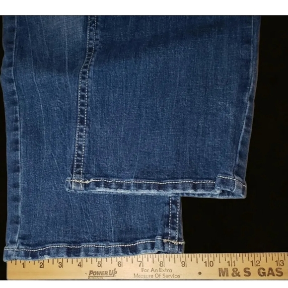 TK Axel Slim Boot Jeans 36x32 Faux Flap Back Pocket Strecth AXM80056 Eaton - Picture 11 of 12